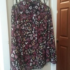 Floral button down blouse